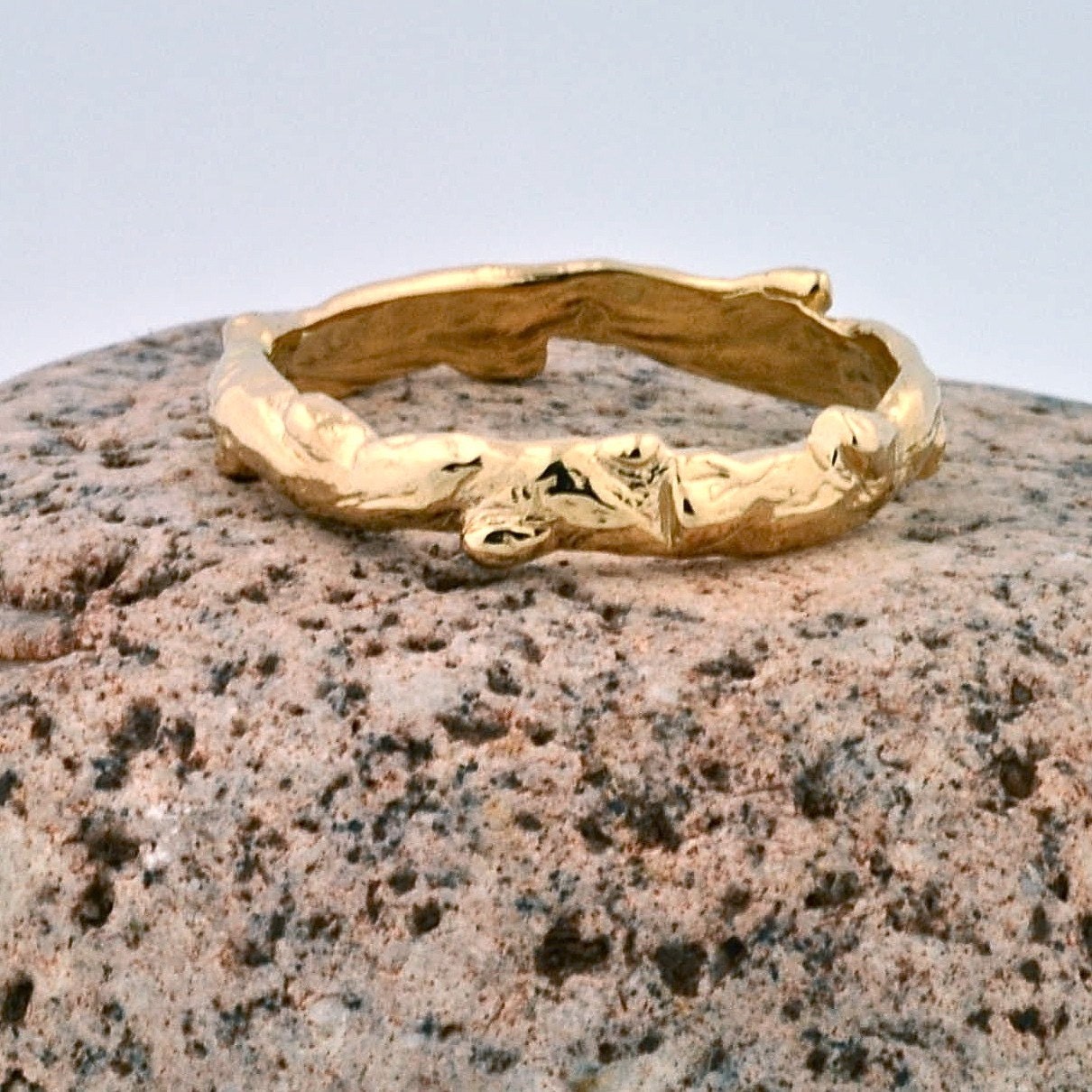 14k Gold Branch Ring
