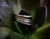 Single 14k gold raw ring