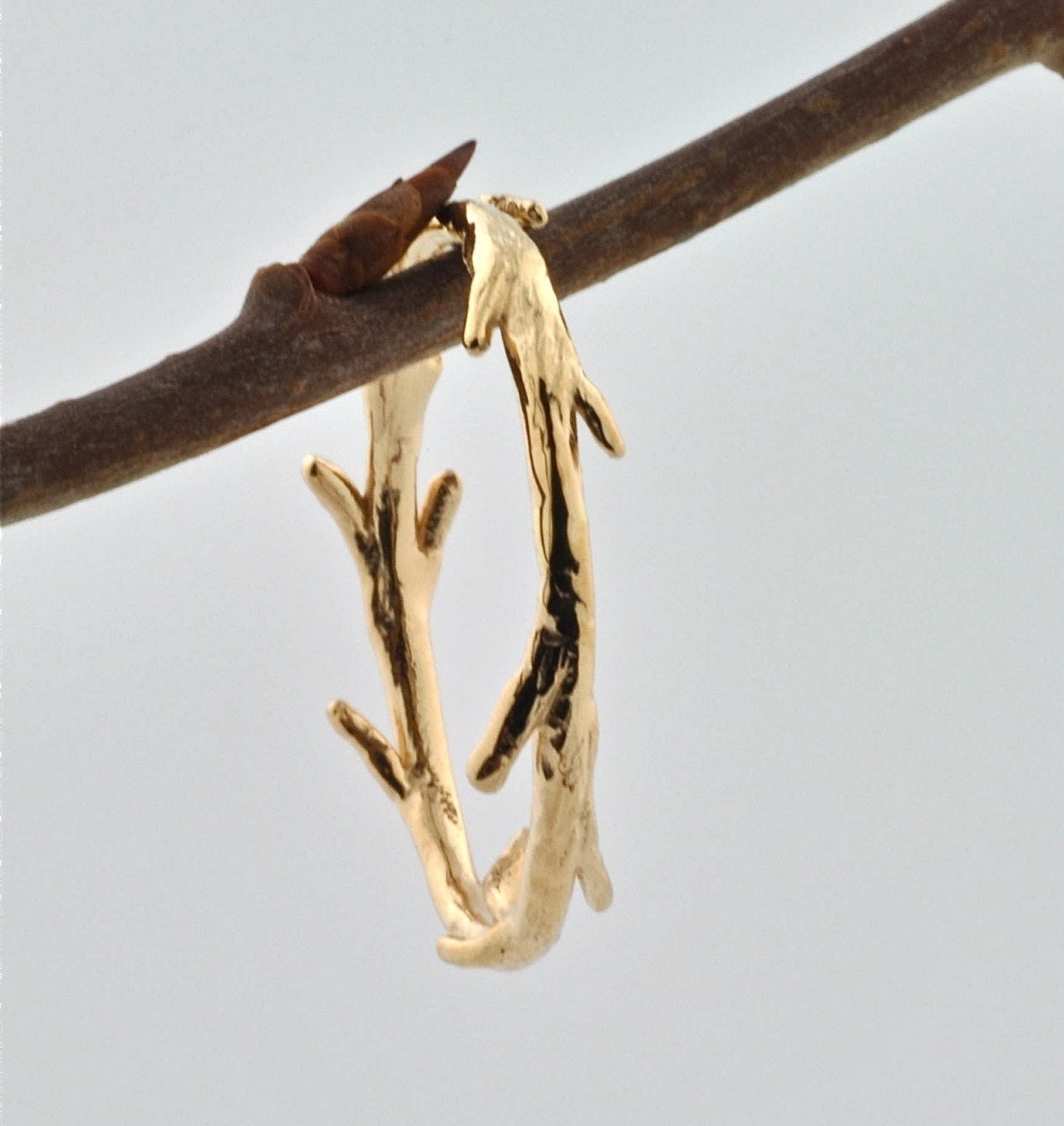 14k Gold Twig Ring