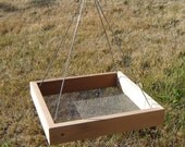 Bird Feeder, Durable Tray Style, from Reclaimed Wood