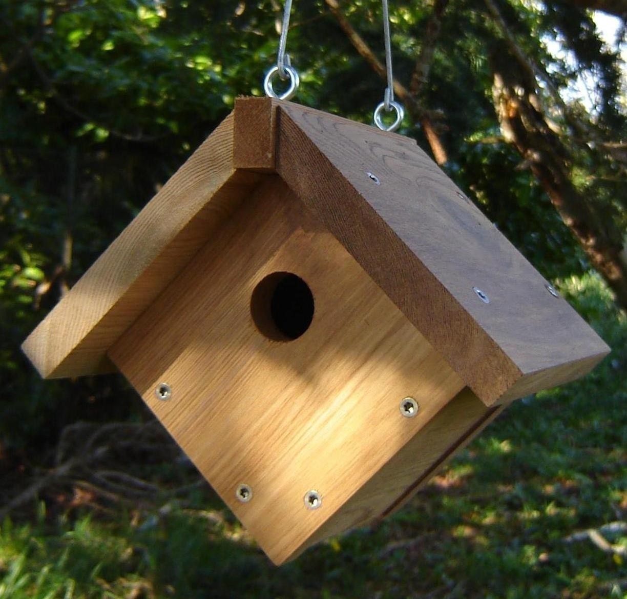 Bird House Recycled Cedar Wood by andrewsreclaimed on Etsy
