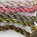 Perle Fine, 5 pack, Green, Pink, Spring, Yarn, Mixed Media, Textile Art, Fiber Art, Serendipity