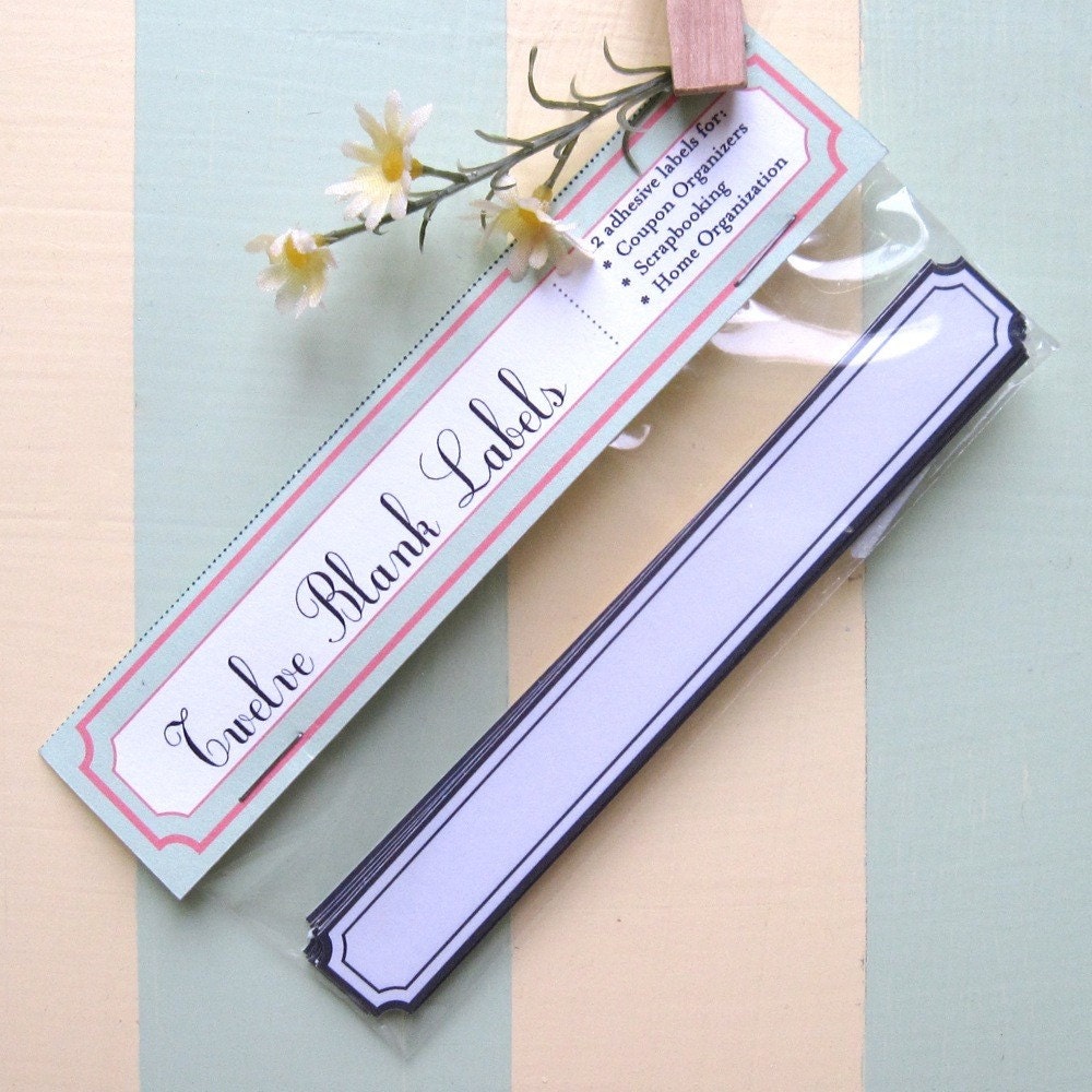 coupon-organizer-labels-blank-by-pollydanger-on-etsy