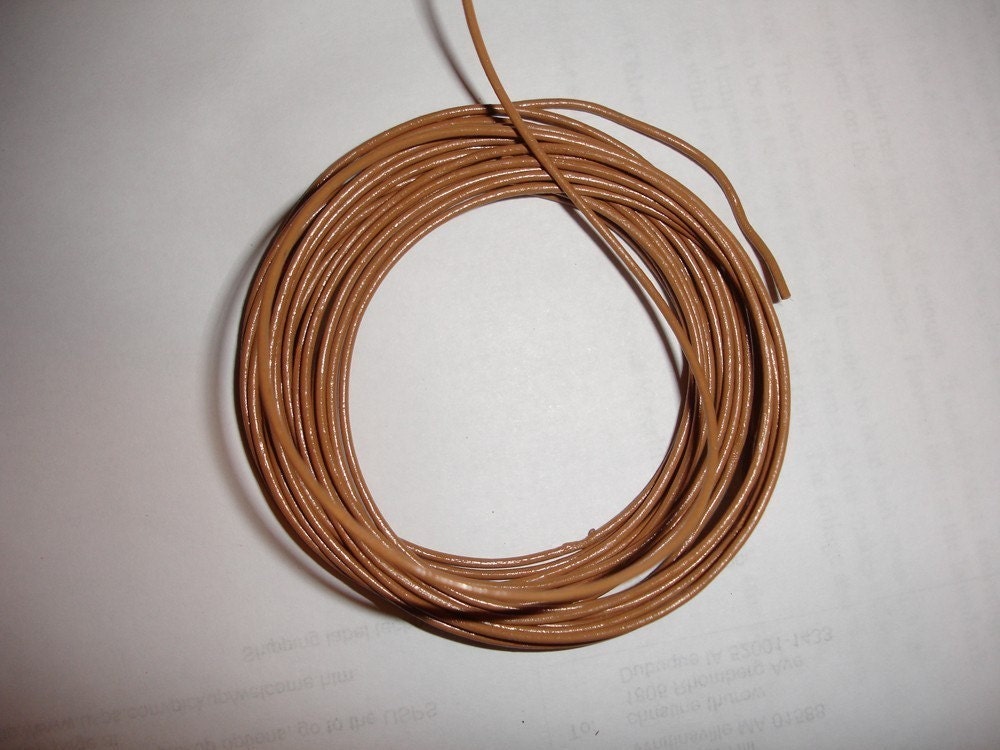 Tan Round Leather Cord - 1.5mm - By the Yard