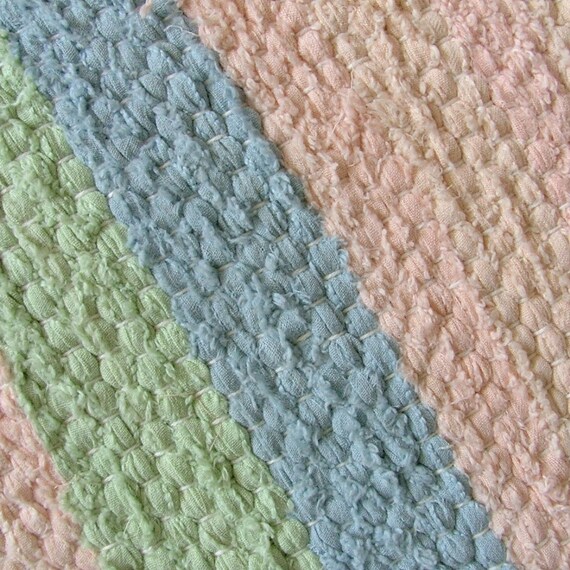 Sale COTTON CANDY Peach handwoven rug with by finnishweaver