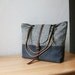 2-Tone Tote in Vintage Herringbone Wool