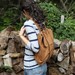 The Rucksack / Backpack in Cinnamon Brown Cotton Canvas and Leather