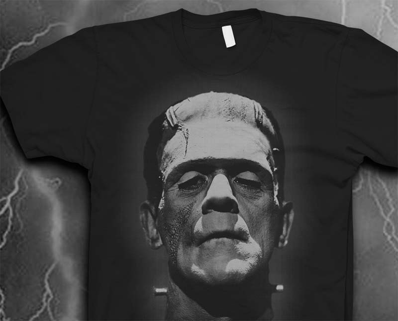 Frankenstein shirt American Apparel tshirt Mens shirt Monster tshirt