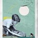 This storm would pass me by, Fine Art Collage Illustration Print,Druck Büttenpapier,Kind spielt am Strand mit Boot