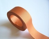 Pumpkin Orange Grosgrain Ribbon 1 1/2 inches wide x 2 yards/ Sewing Trim/ Craft Supplies