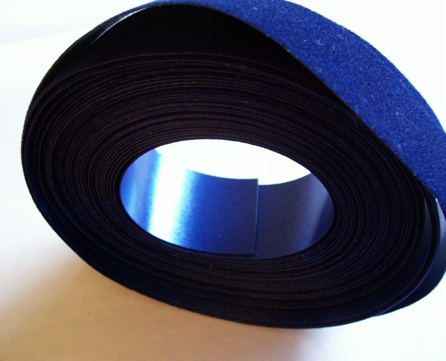 Blue Glitter Veltex Waterproof Florist Ribbon 1 3/8 inches wide x 5 yards/ Craft Supplies/ Gift Wrapping