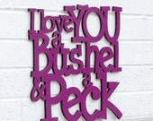 I love you a bushel & a peck (grandparent, baby)