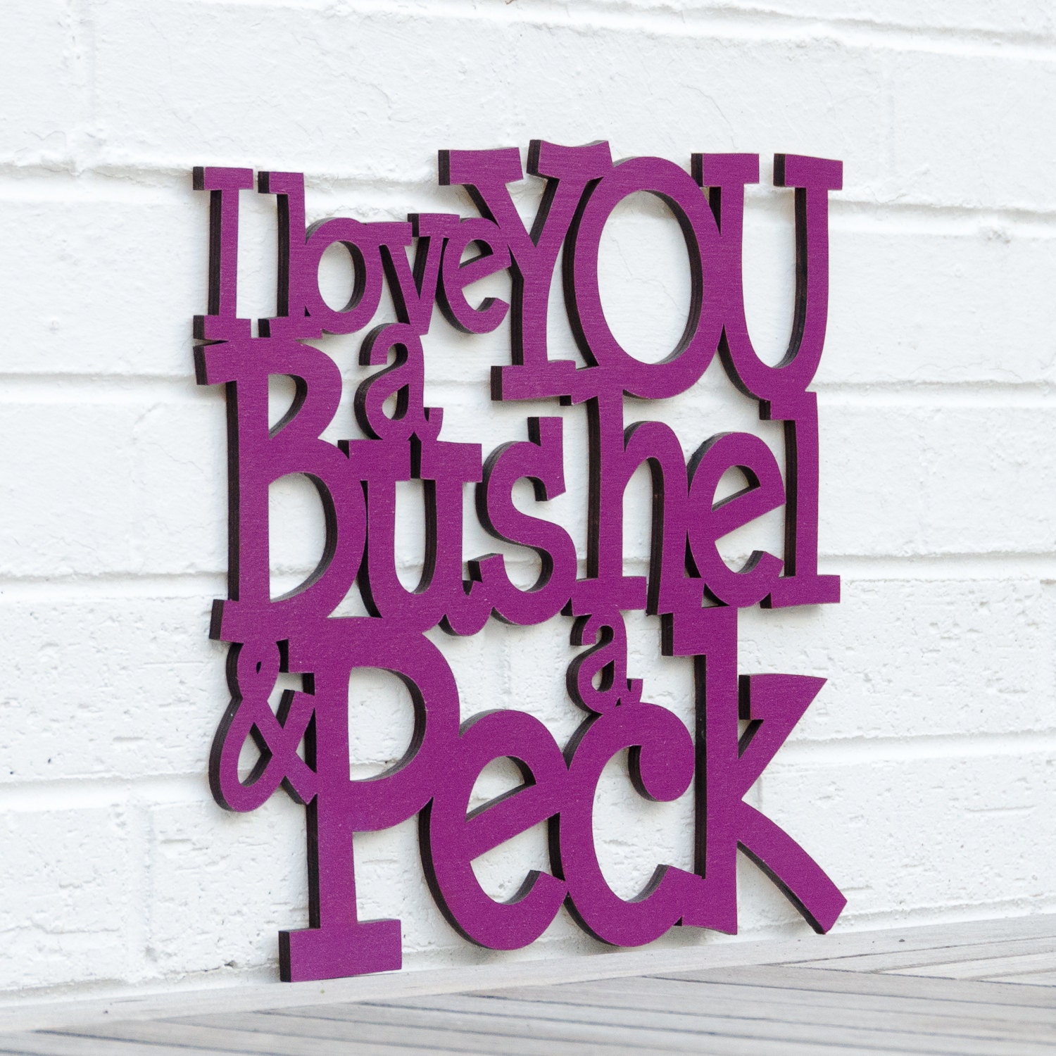 I love you a bushel & a peck (grandparent, baby)
