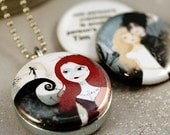 Tim Burton Locket - TheNebulousKingdom - Recycled and Magnetic by Polarity