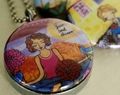 Yoga Locket Necklace - Meditation Locket - Magnetic, Recycled, Lori Portka, Polarity