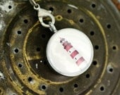 Lighthouse Locket Necklace -  Ship, Anchor - Nautical Magnetic Necklace - Recycled by Polarity