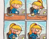 Zero Suit Samus Googles Herself For The First (And The Last) Time 5x7 print - Day 10 of the 31 Days of Zero Suit Samus