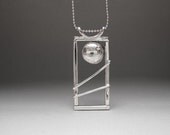 Sterling Silver Moonscape Necklace