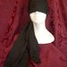 A scarf for all seasons, a scarf for all reasons....this one in black...great Steampunk or post apocalyptic accessory...