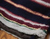 Gray Rainy Day Garden Knit Tote for Women