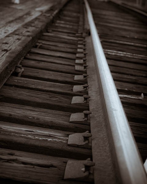 Tracks - old and historic rail tracks from Raleigh NC- 8x10" (20x25cm) fine art print
