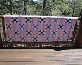 Vintage QUILT TOP Handpieced Cotton