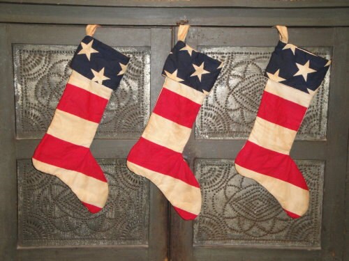 Americana Stocking - Old Glory - Red White And Blue