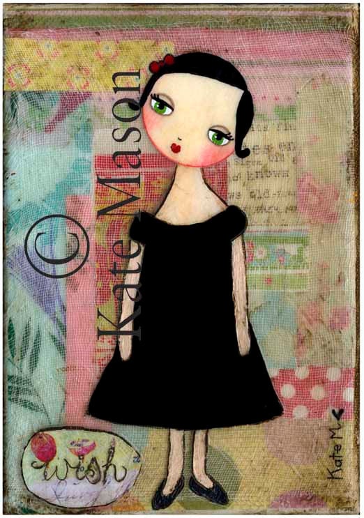 WISH PRINT Little French Girl
