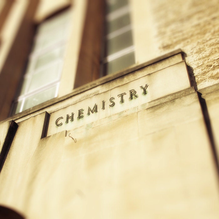 Architecture photography typography anniversary science geeks england brass letters neutral tones romantic I Love You Chemistry