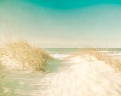Ocean photography deep blue sea rustic seascape sun worship sand dune getaway coastal nautical carolinas - Threshold 8x8