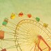 Carnival photography circus photo home decor ferris wheel baby room nursery wall art pastel colors ferris wheel circus Texas - 8x10