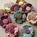 Wool Felt Flower - Cottage Blossoms- Dimensional Wool Felt Flowers