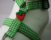 Dog Harness - Green Gingham