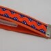 Key Fob Wristlet - Orange Ric Rac