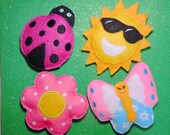 Bean Bags  Spring time treasures  set of 4   bean bag toss, game, party favor