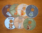 Baby closet organizers , woodland animals