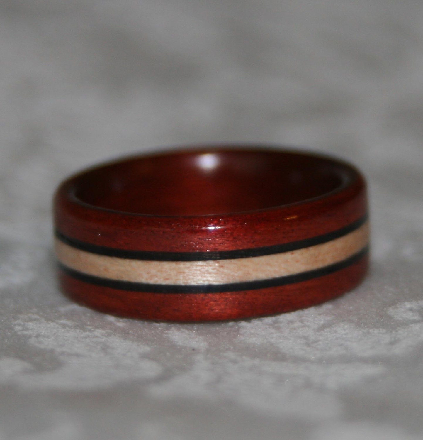 Wooden Ring with Two Inlaid Woods (Using your choice of woods)