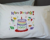 Happy Birthday Pillowcase Glow in the Dark pillowcase Il_170x135