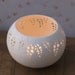 porcelain tea light holder - wedding candle holder N.6. modern ceramic votive holder. Tea light delight collection Wapa Studio.