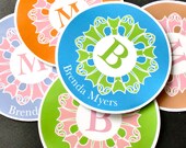 Custom Stickers-Personalized Monogrammed Stickers for Home or Business-set of 12