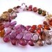 1/2 STRAND---Tundra Sapphire Faceted Pear Briolettes