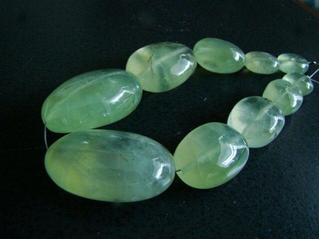 Glowing Prehnite Smooth Large Nuggets