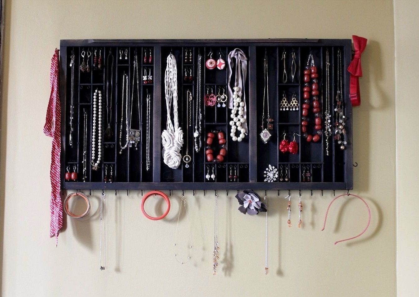 Jewelry organizer, jewelry storage, jewelry display, jewelry holder, Jewelry cabinet, Jewelry closet..... Handmade by Bluebirdheaven