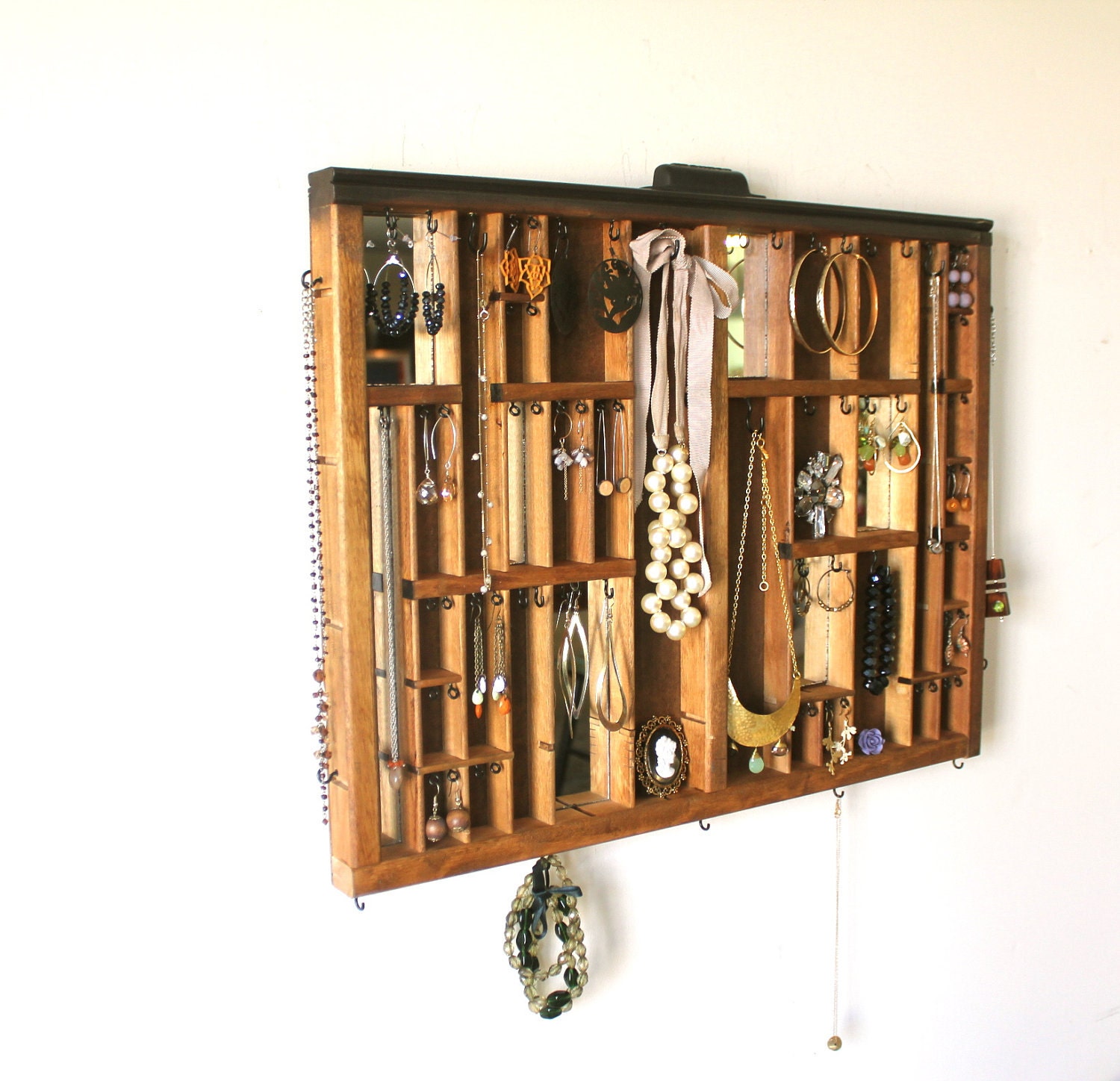 Mirrored Jewelry Holder