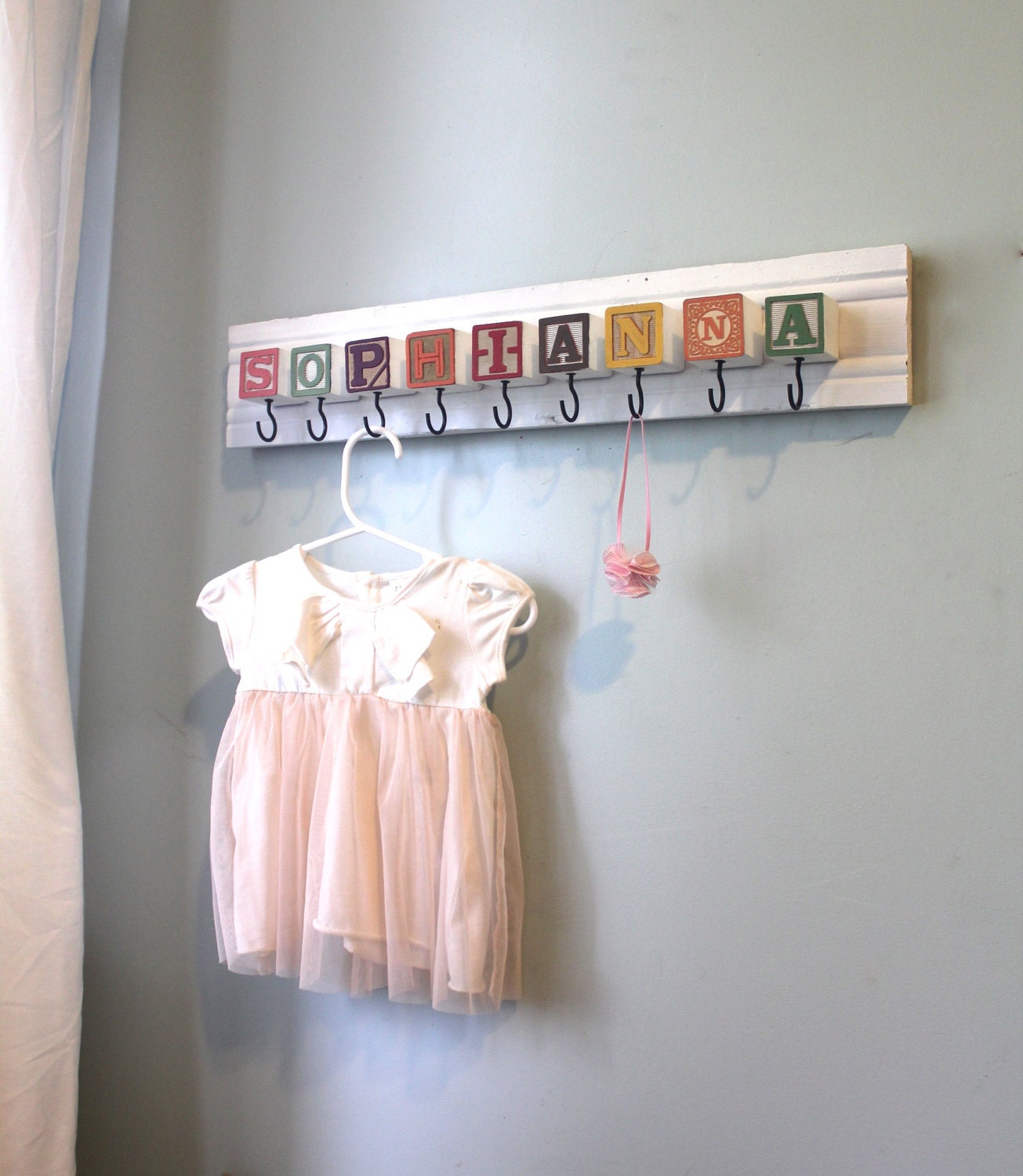Custom Nursery Name Storage Rack