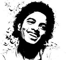 YOUNG MICHAEL JACKSON New mounted rubber stamp