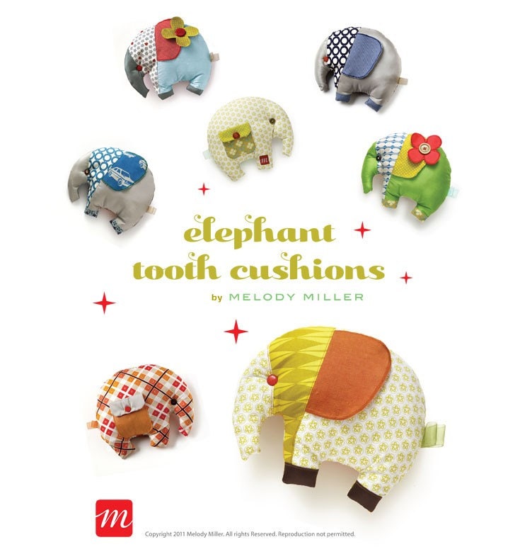 Elephant Tooth Cushion PATTERN