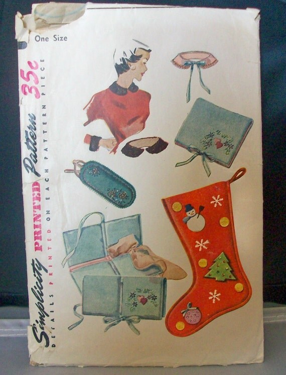 Simplicity 4519 Vintage Christmas Sewing Pattern by MayyMayy