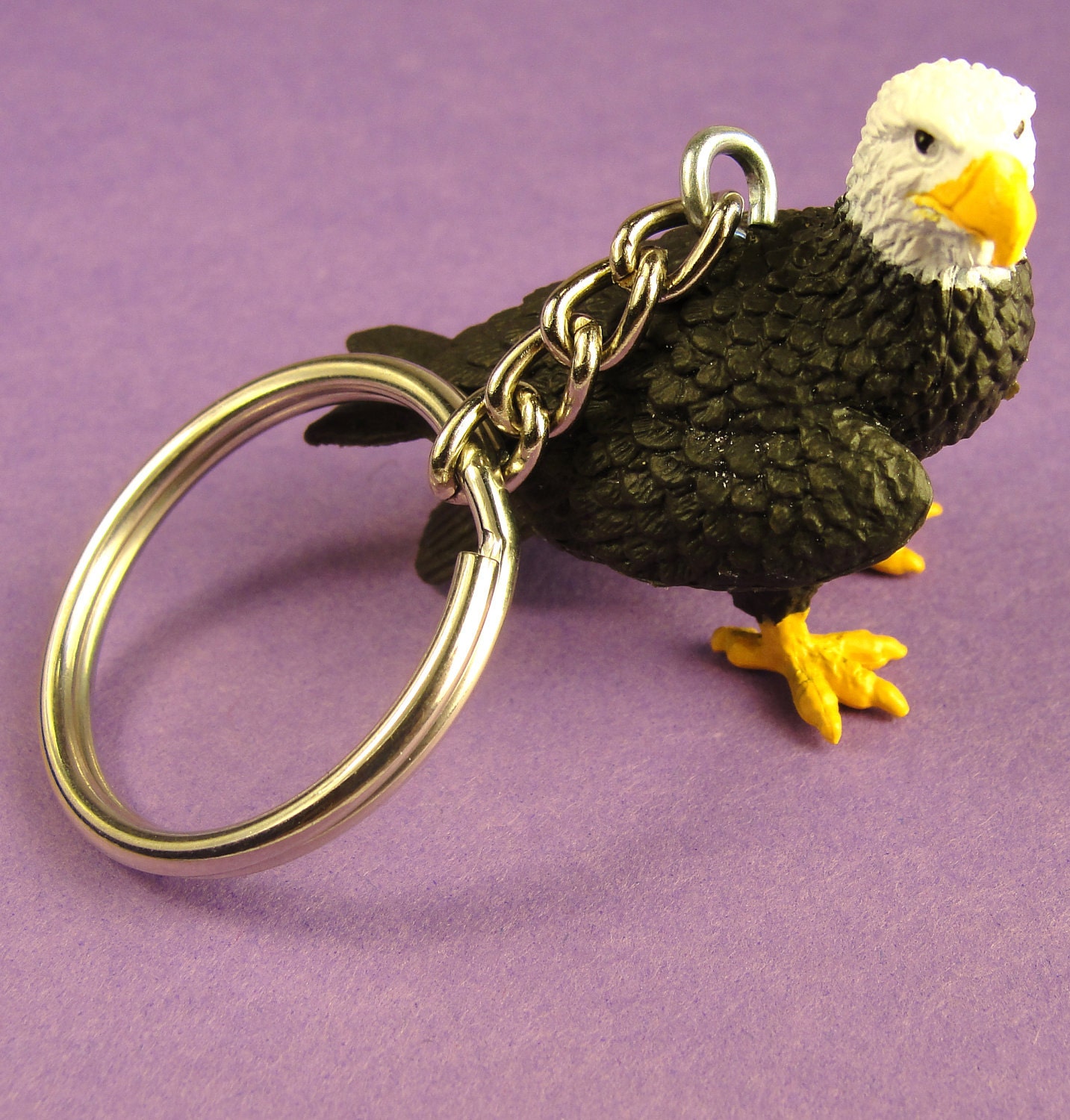 eagle plush keychain