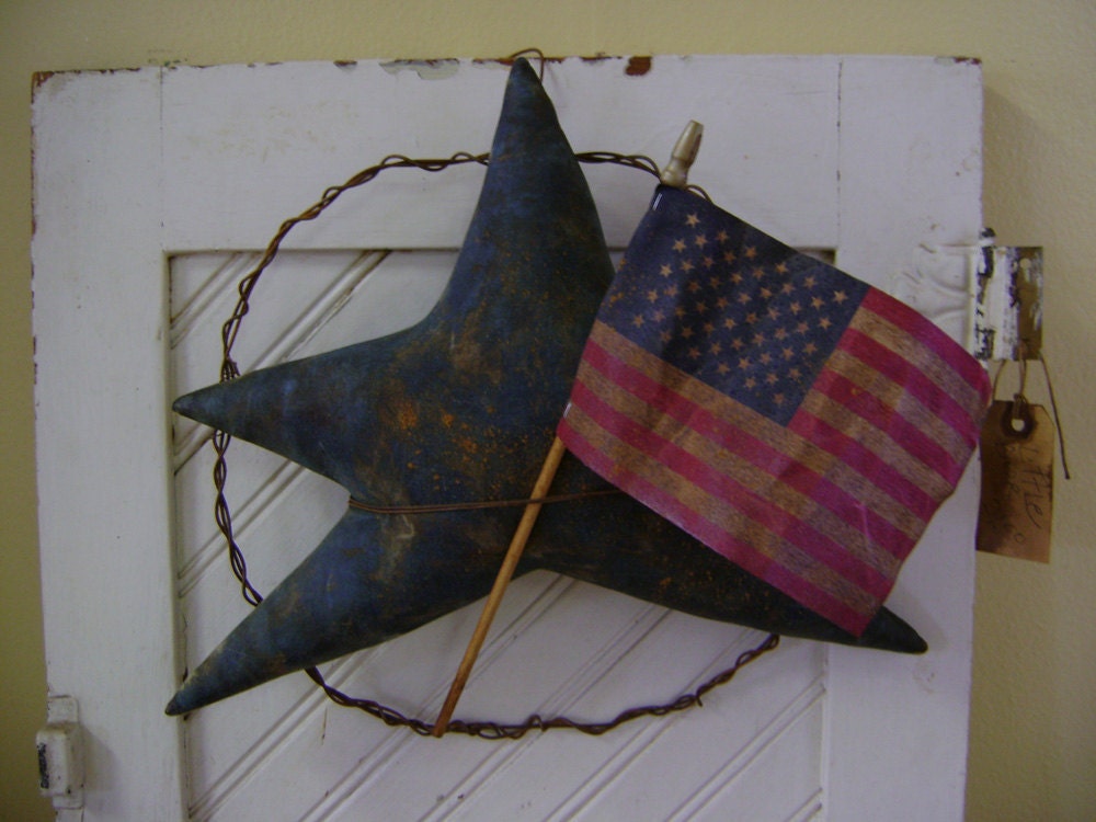 Primitive Summer Wire Star Wreath. Awesome